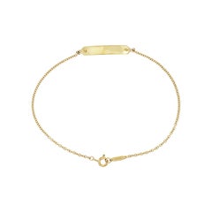 Tiffany & Co. 18 Karat Yellow Gold Tag ID Bracelet