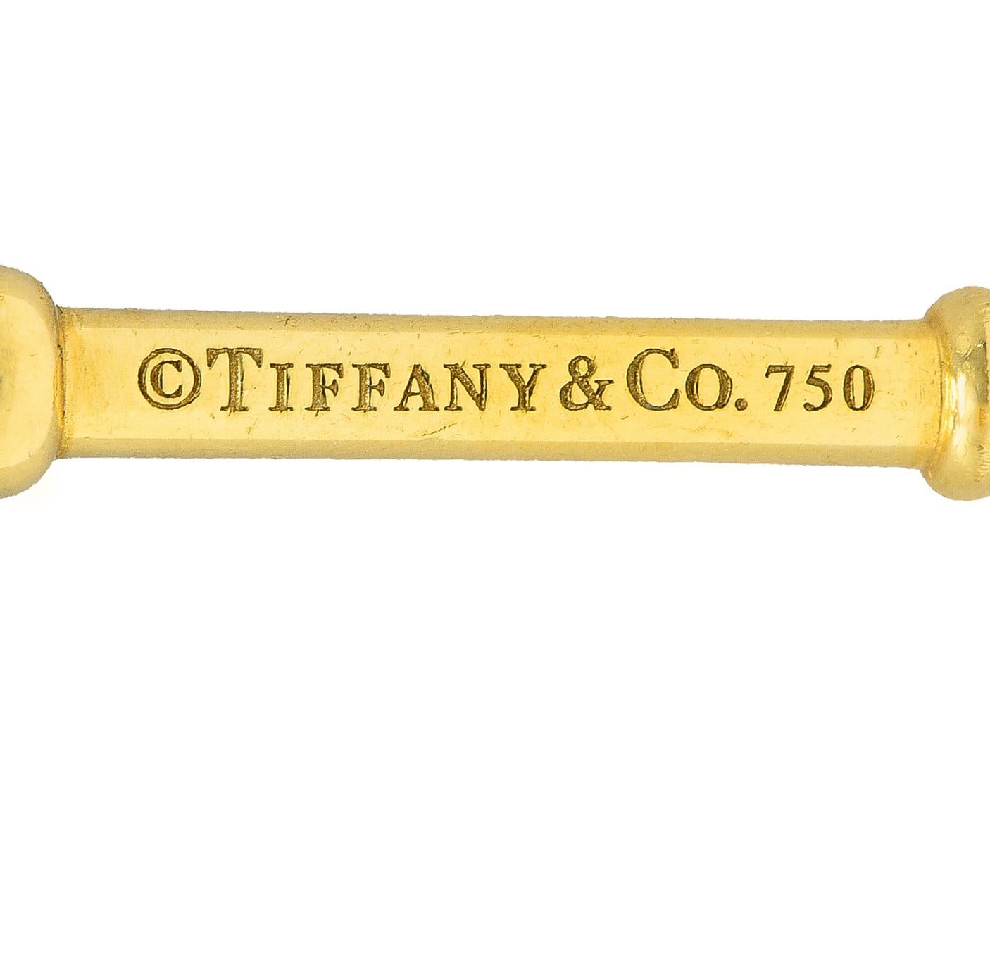 Tiffany & Co. 18 Karat Yellow Gold Tiffany Heart Key Pendant 1