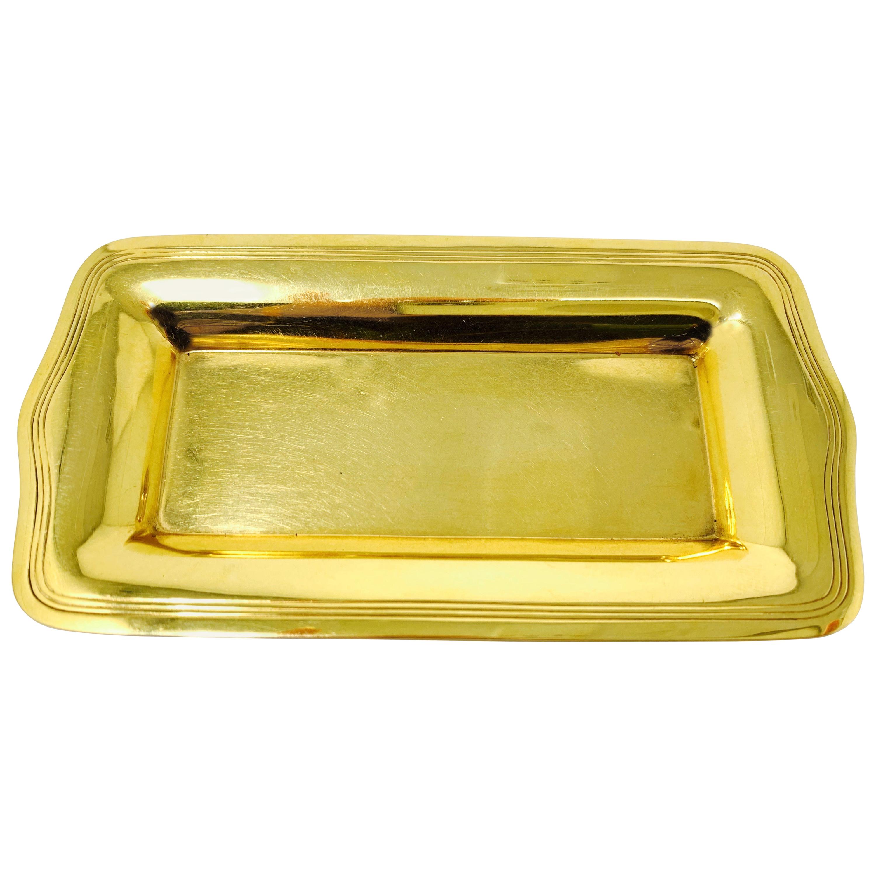 Tiffany & Co. 18 Karat Yellow Gold Tray