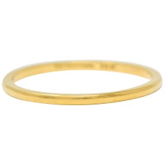 Tiffany & Co. 18 Karat Yellow Gold Unisex Stacking Band Ring