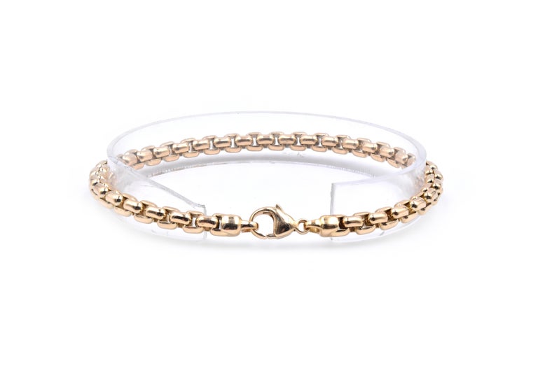 Tiffany and Co. 18 Karat Yellow Gold Link Bracelet For Sale at