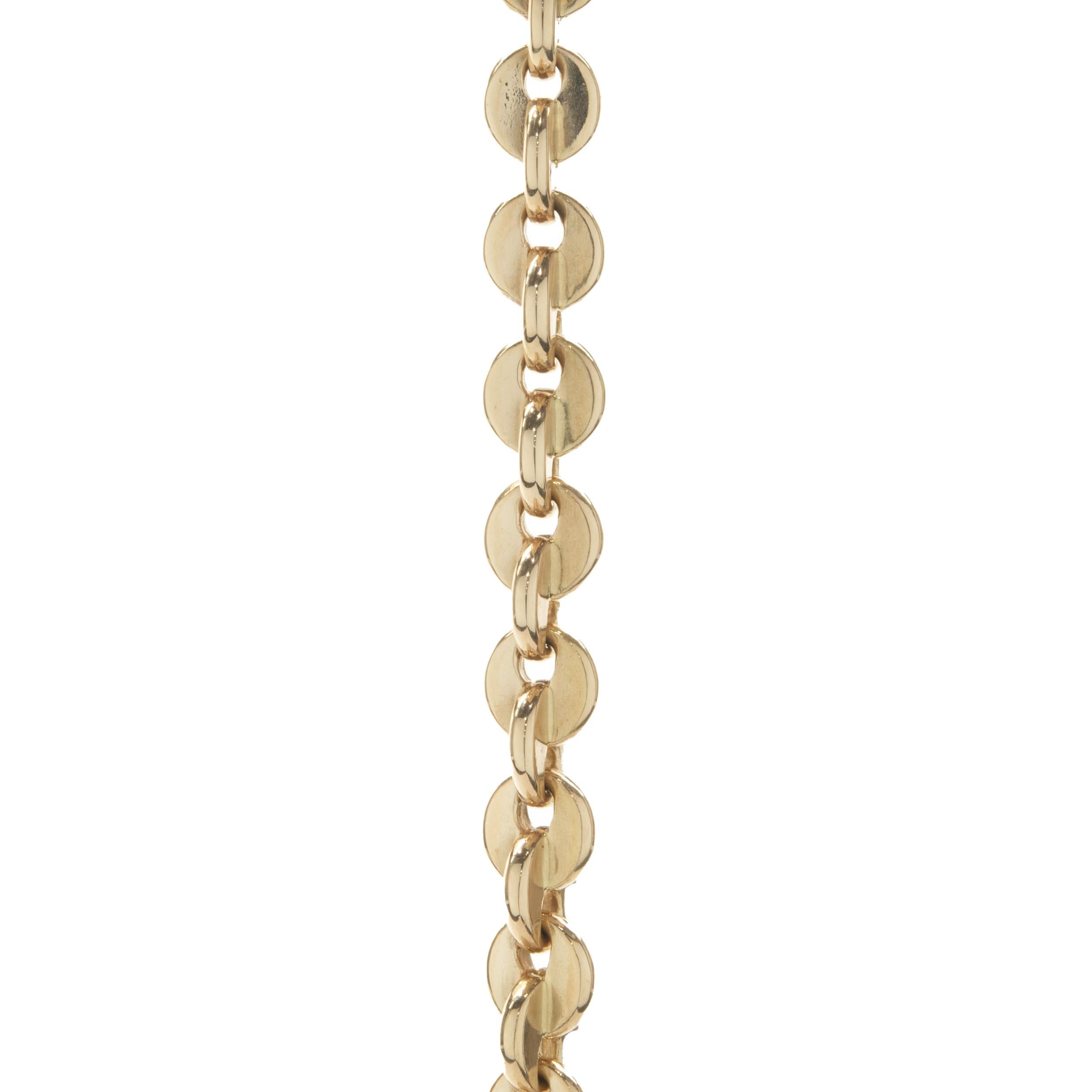 Tiffany & Co. 18 Karat Yellow Gold Vintage Circle Link Bracelet In Good Condition In Scottsdale, AZ