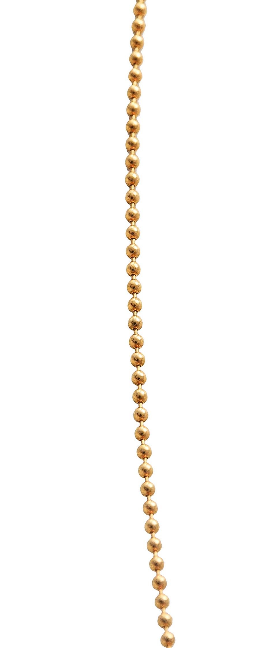 Tiffany & Co. 18 Karat Yellow Gold Vintage Tag Pendant Necklace 6