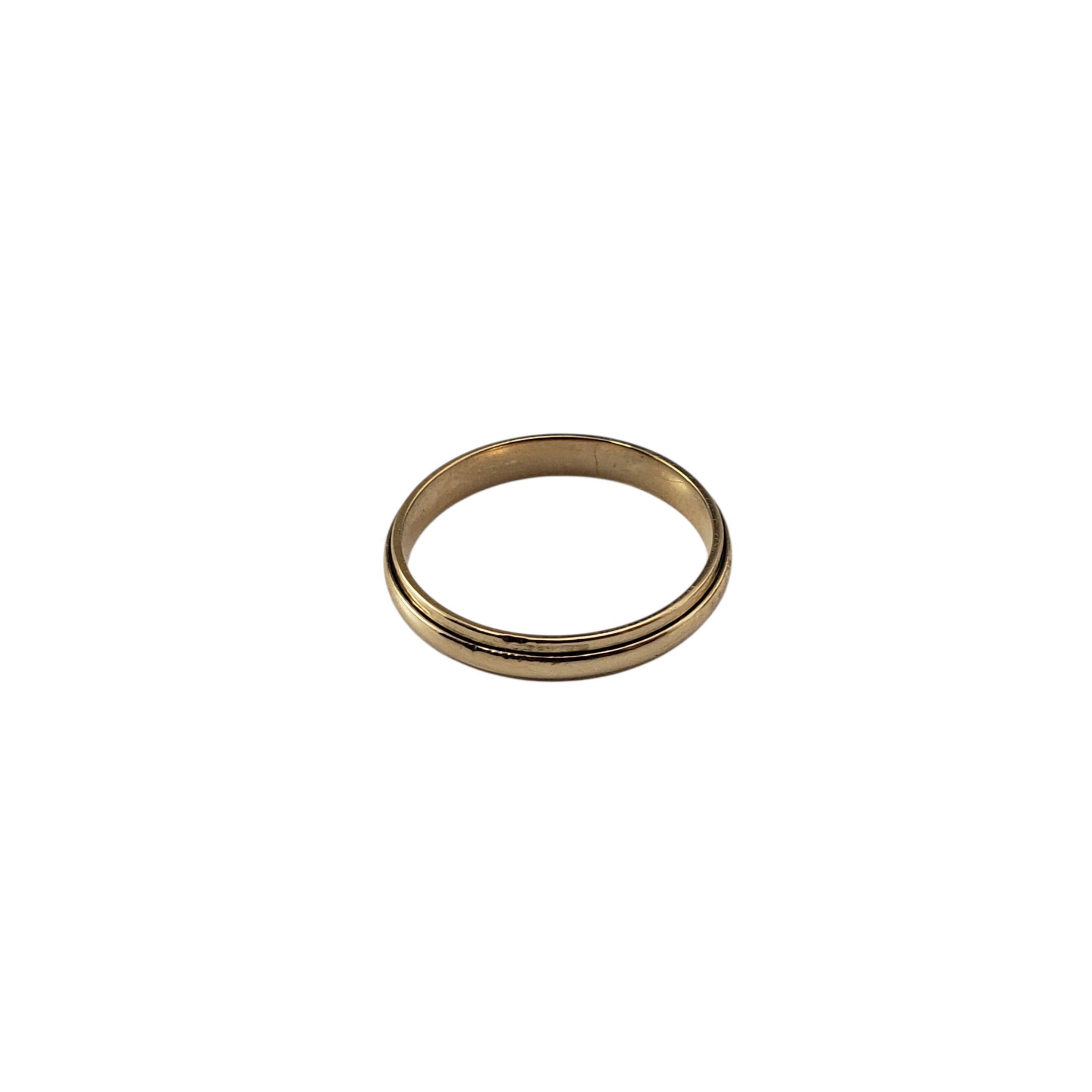 Tiffany & Co. Anneau de mariage en or jaune 18 carats Taille 5.25 #22307 en vente 1