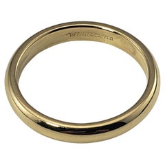 Vintage Tiffany 
Co 18 Karat Yellow Gold Wedding Band Ring