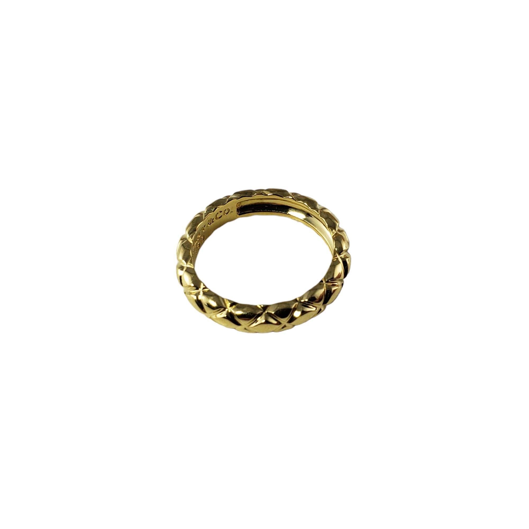 Tiffany & Co 18 Karat Yellow Gold Wedding Band Size 6 5