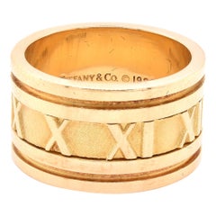 Tiffany & Co. 18 Karat Yellow Gold Wide Atlas Band