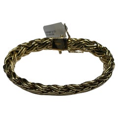 Tiffany & Co. 18 Karat Yellow Gold Woven Wheat Bracelet