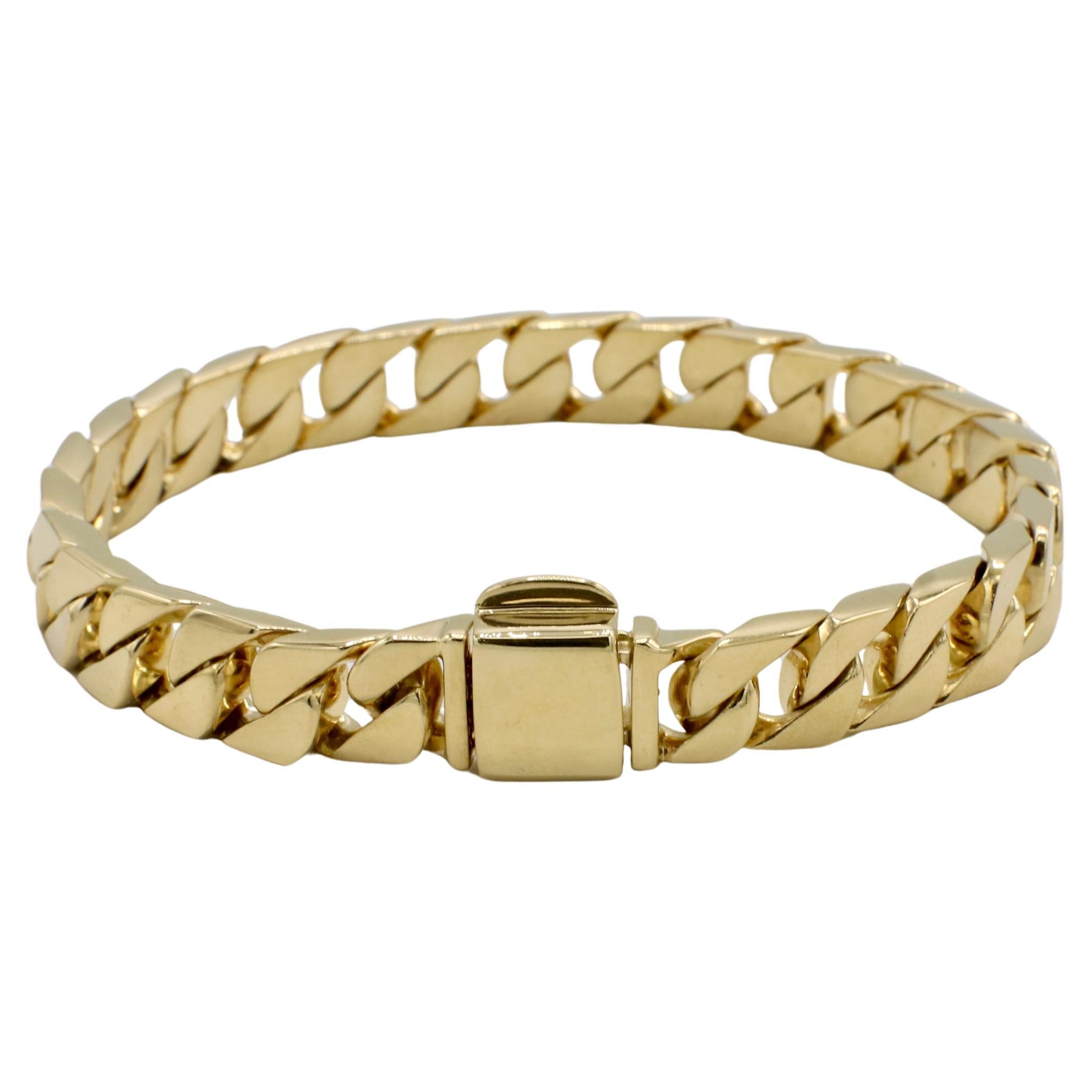 Tiffany & Co. 18 Karat Gelbgold XL Curb Link Armband, massive Kette, Armband (Moderne) im Angebot