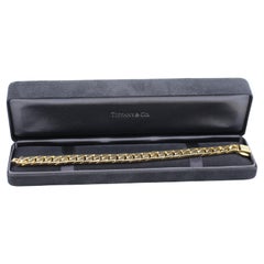 Tiffany & Co. 18 Karat Yellow Gold XL Curb Link Solid Chain Bracelet