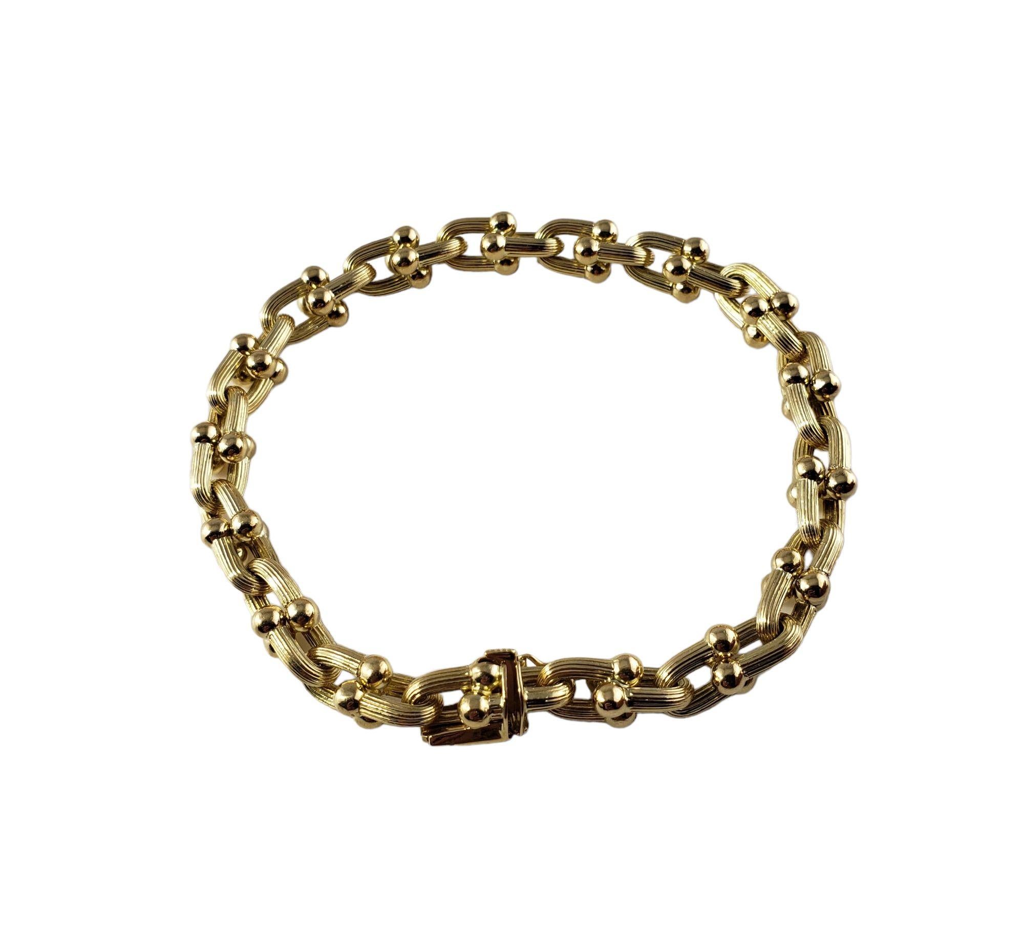 Tiffany & Co. 18 Karat Yellow Hardwear Link Bracelet In Good Condition In Washington Depot, CT