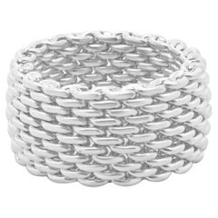 Tiffany & Co. 18 Sterling Silver Somerset Ring