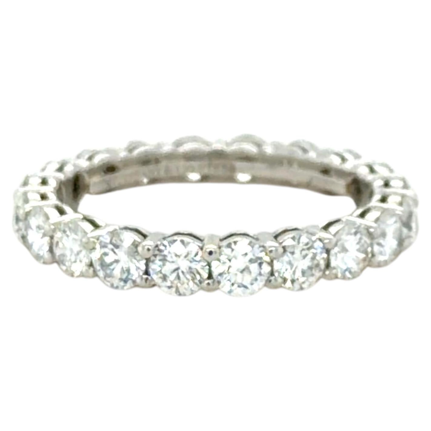 Tiffany & Co., 1.80 Carats Round Brilliant Cut Diamond Embrace Band, 3 mm