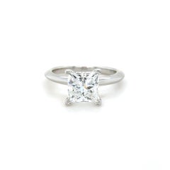 Tiffany & Co., 1.81 Carat Princess Cut Diamond Engagement Ring