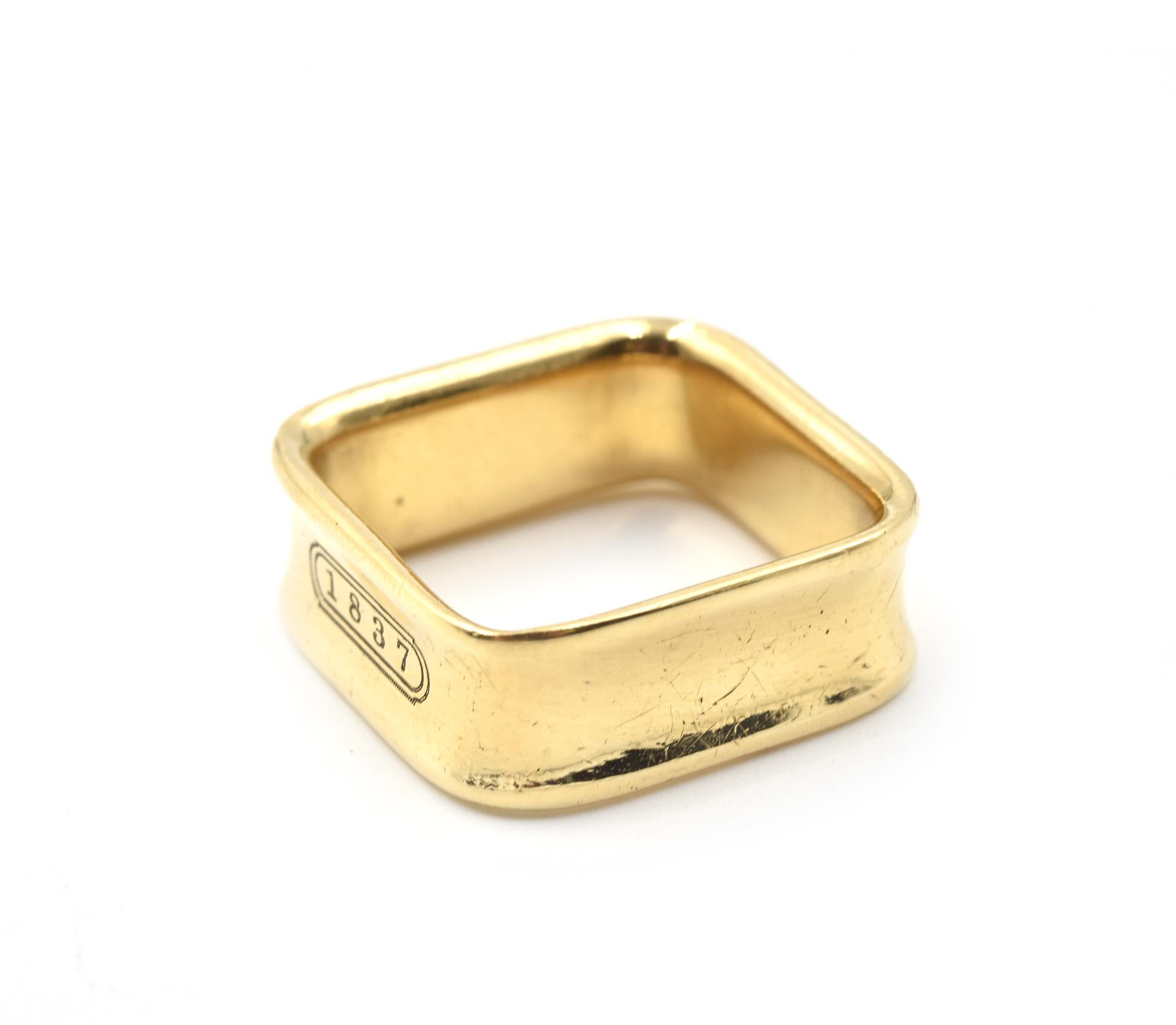 tiffany square ring 1837