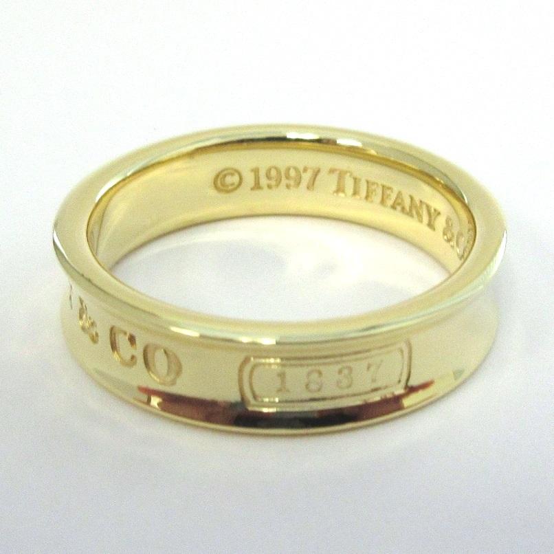 TIFFANY & Co. 1837 18K Gold 6mm Band Ring 11.5 Men's 1