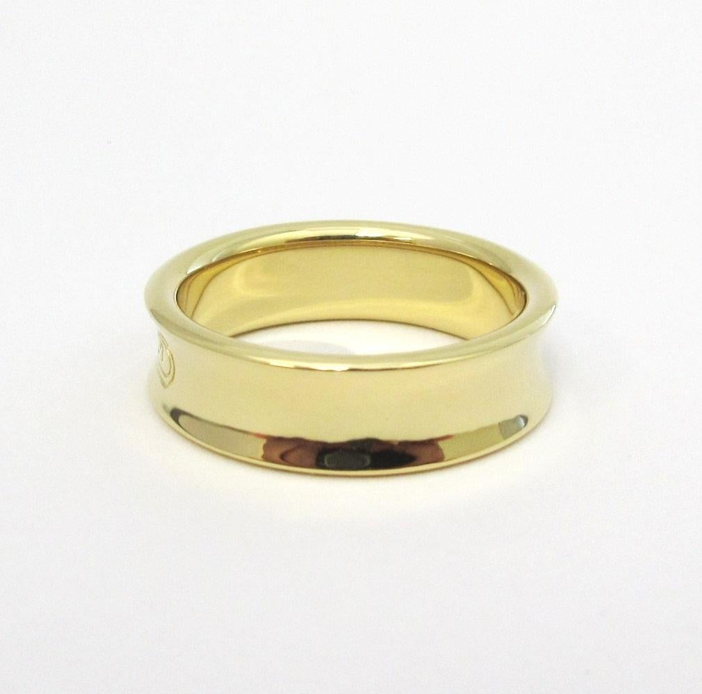 TIFFANY & Co. 1837 18K Gold 6mm Band Ring 11.5 Herren im Angebot 2