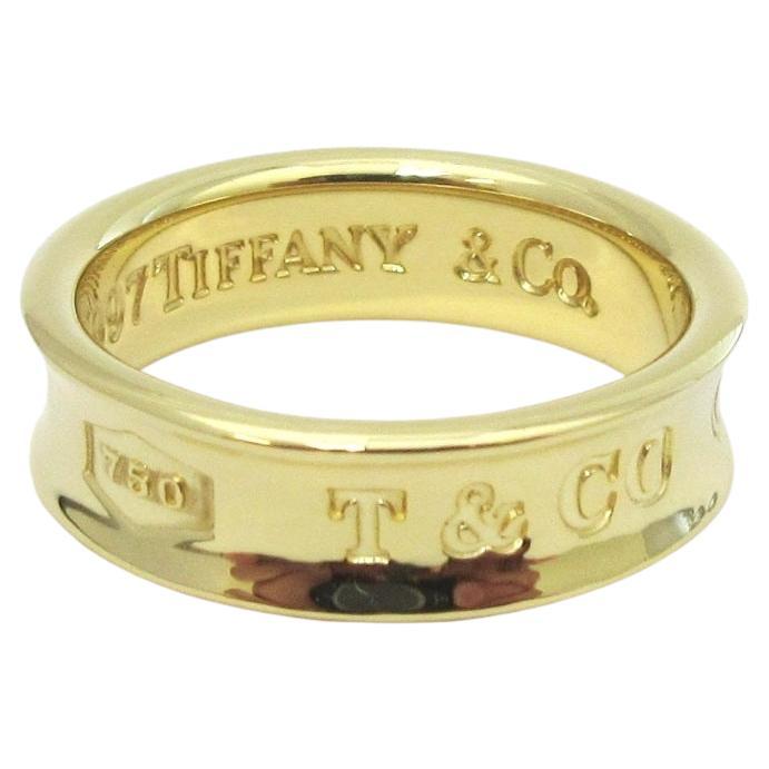 TIFFANY & Co. 1837 18K Gold 6mm Band Ring 11.5 Herren