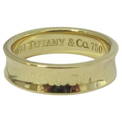 TIFFANY & Co. 1837 Anillo de oro de 6 mm 9