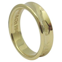 TIFFANY & Co. 1837 18K Gold 6mm Band Ring 9.5 New