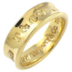 TIFFANY & Co. 1837 18K Gold 6mm breiter Ring 7 mm breiter Ring