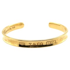 Tiffany & Co "1837" 18k Gold Cuff Bracelet