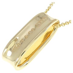 TIFFANY & Co. 1837 18K Gold Loop Pendant Necklace
