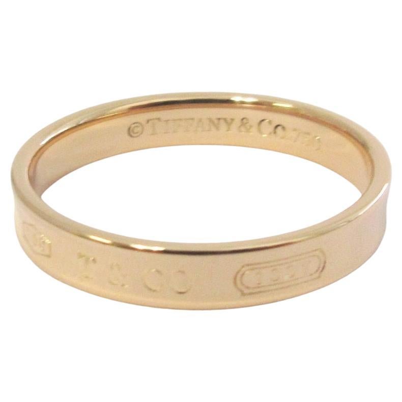 TIFFANY & Co. 1837 Bague en or rose 18K 3.7mm 9 en vente