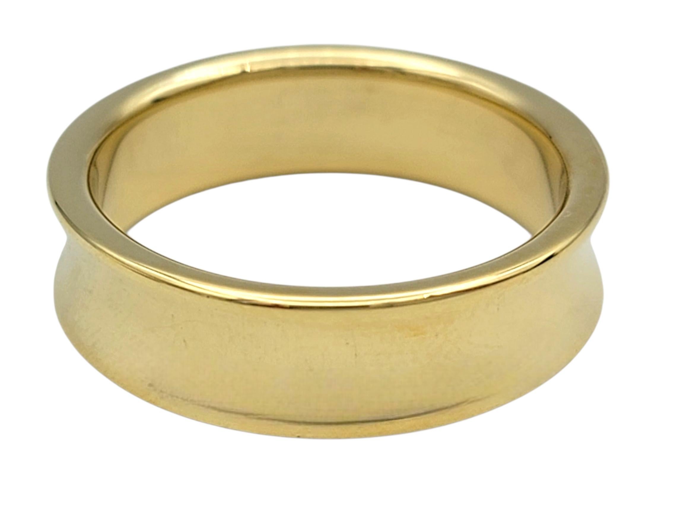 Anillo de banda Tiffany & Co. 1837 de 6 mm en oro amarillo pulido de 18 quilates en venta 1