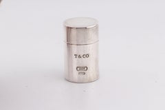 Tiffany & Co. 1837 925 Sterling Silver Screw Top Pill Box Case