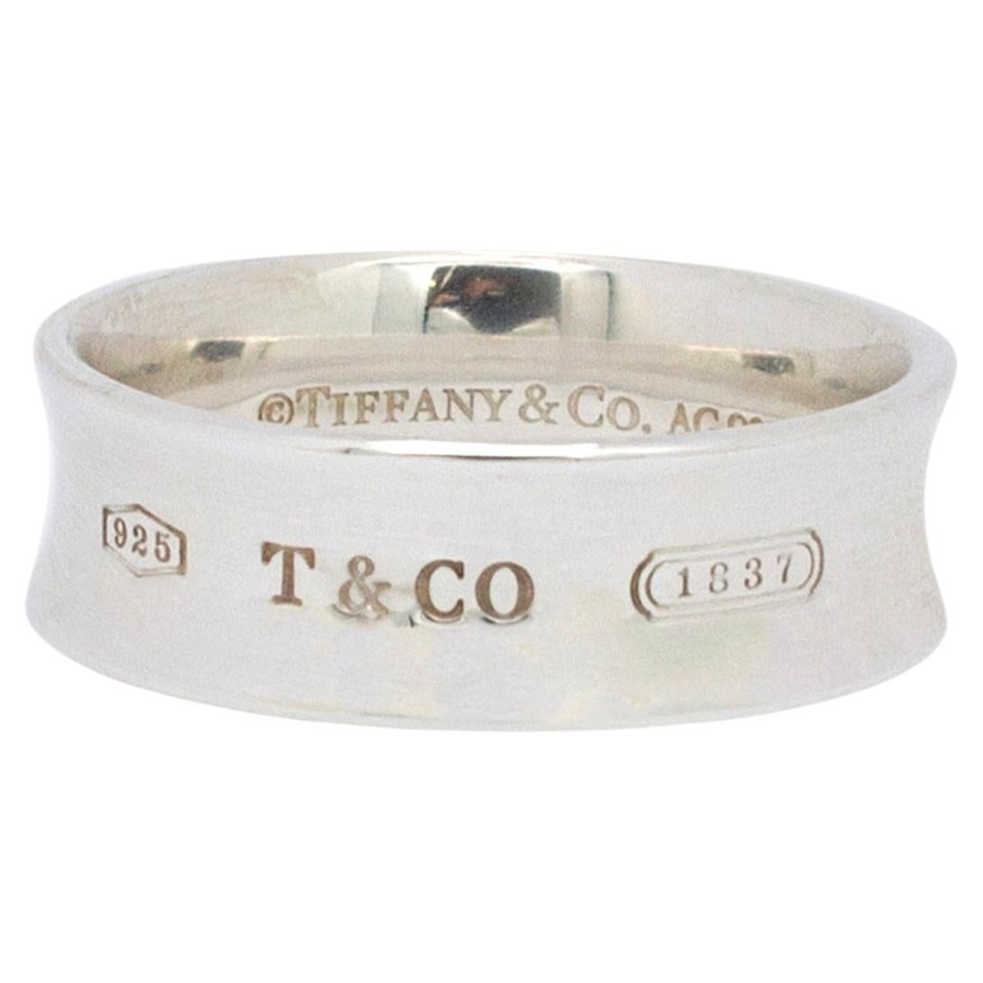 Tiffany & Co 1837 925 Sterling Silver Wedding Band Ring