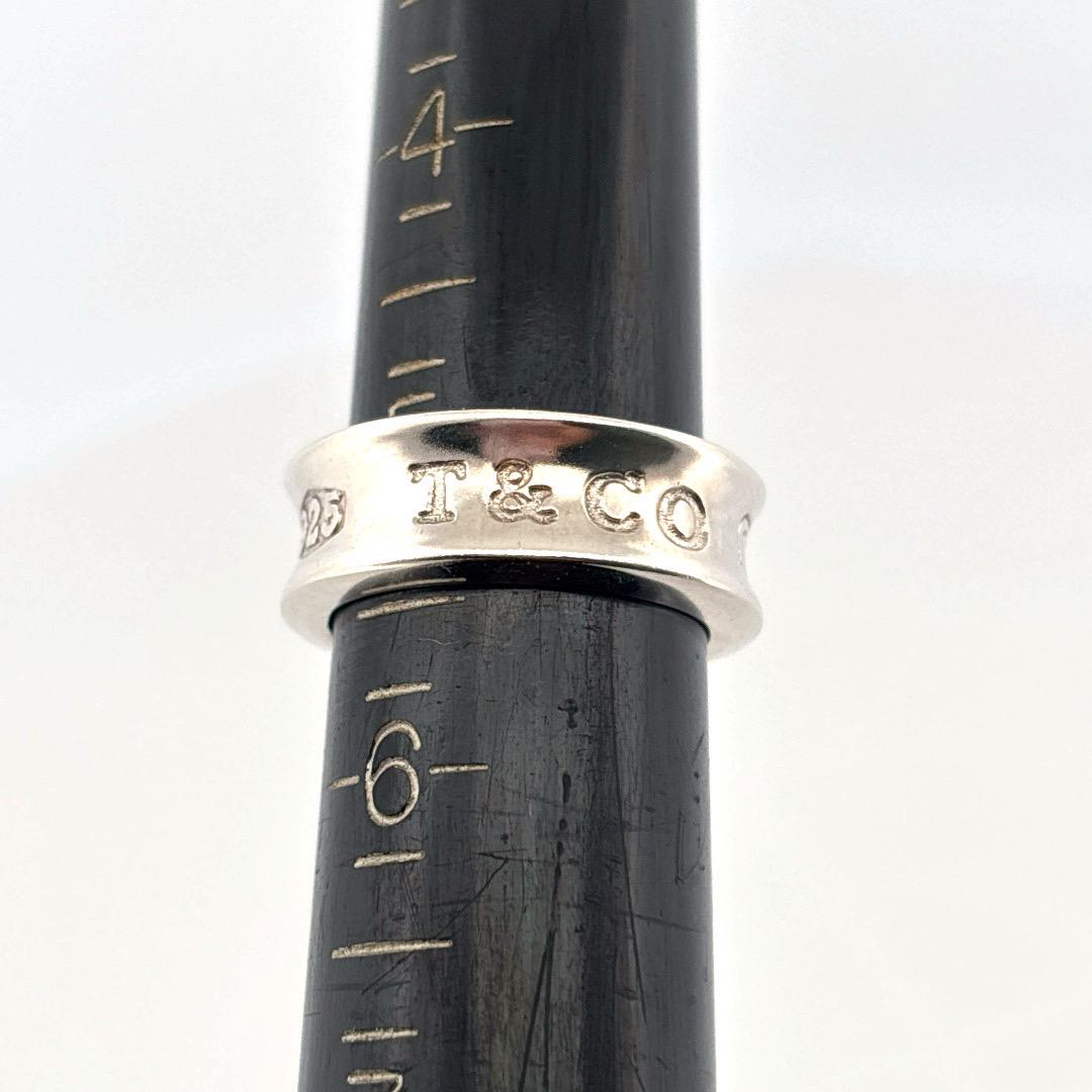 Tiffany & Co. 1837 Bague à large bague en argent 925 Bon état - En vente à Sewickley, PA