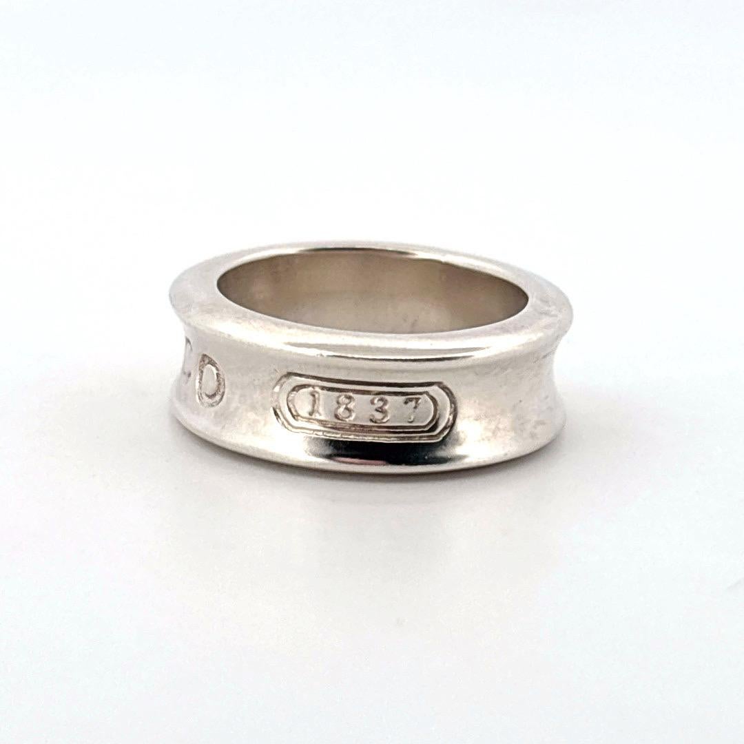Tiffany & Co. 1837 Bague à large bague en argent 925 en vente 3