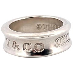 Tiffany & Co. 1837 Bague à large bague en argent 925