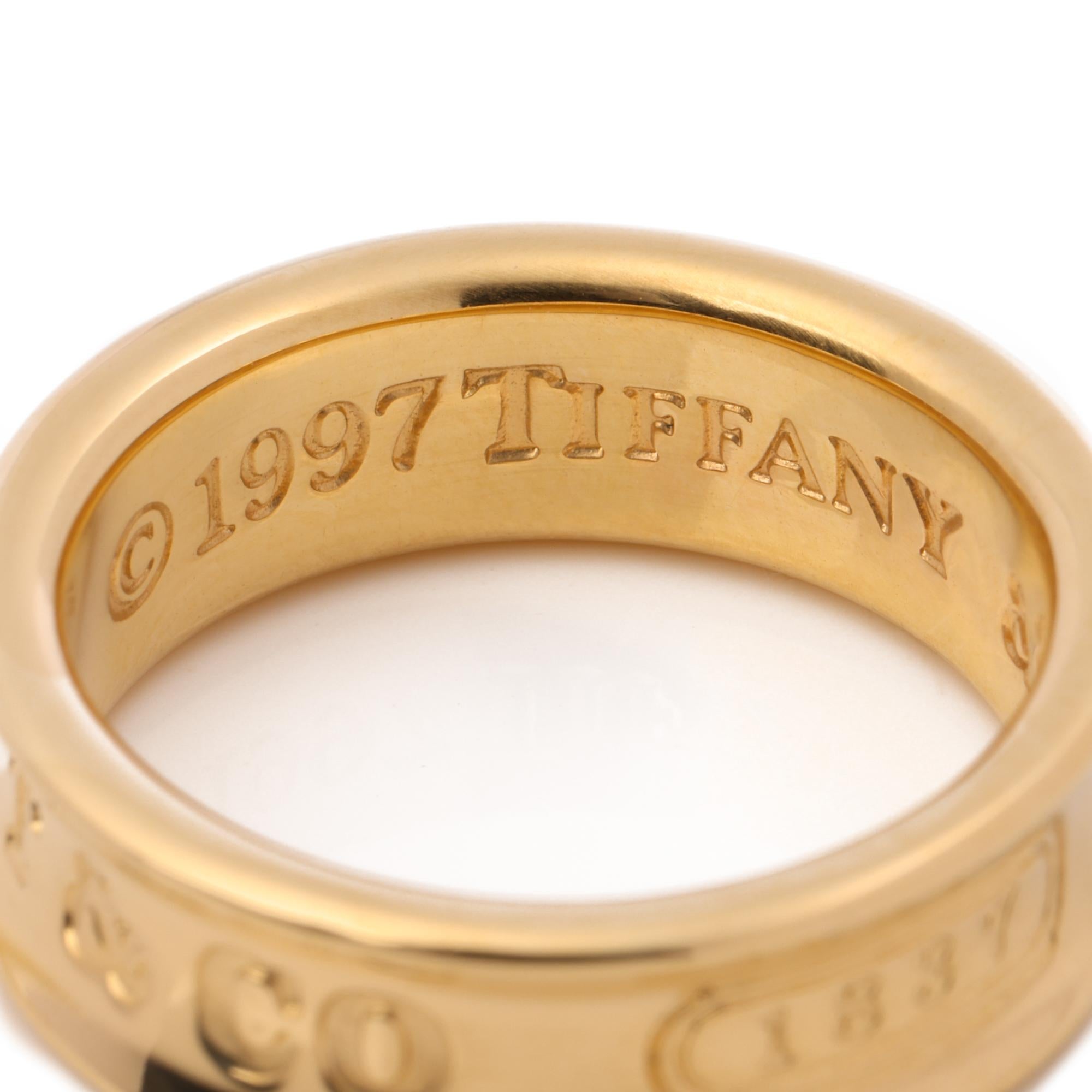 Contemporary Tiffany & Co. 1837 Band Ring  For Sale