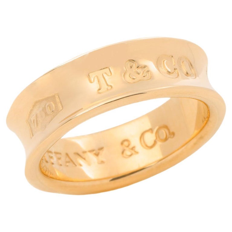Tiffany and Co. 1837 Band Ring For Sale at 1stDibs | 1837 tiffany ring,  return to tiffany gold ring, tiffany 1837 gold ring
