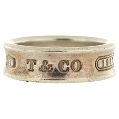 Tiffany & Co. 1837 Band Ring Sterling Silver Medium