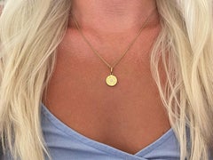 Tiffany & Co. 1837 Circle Pendant and Chain in 18k Yellow Gold