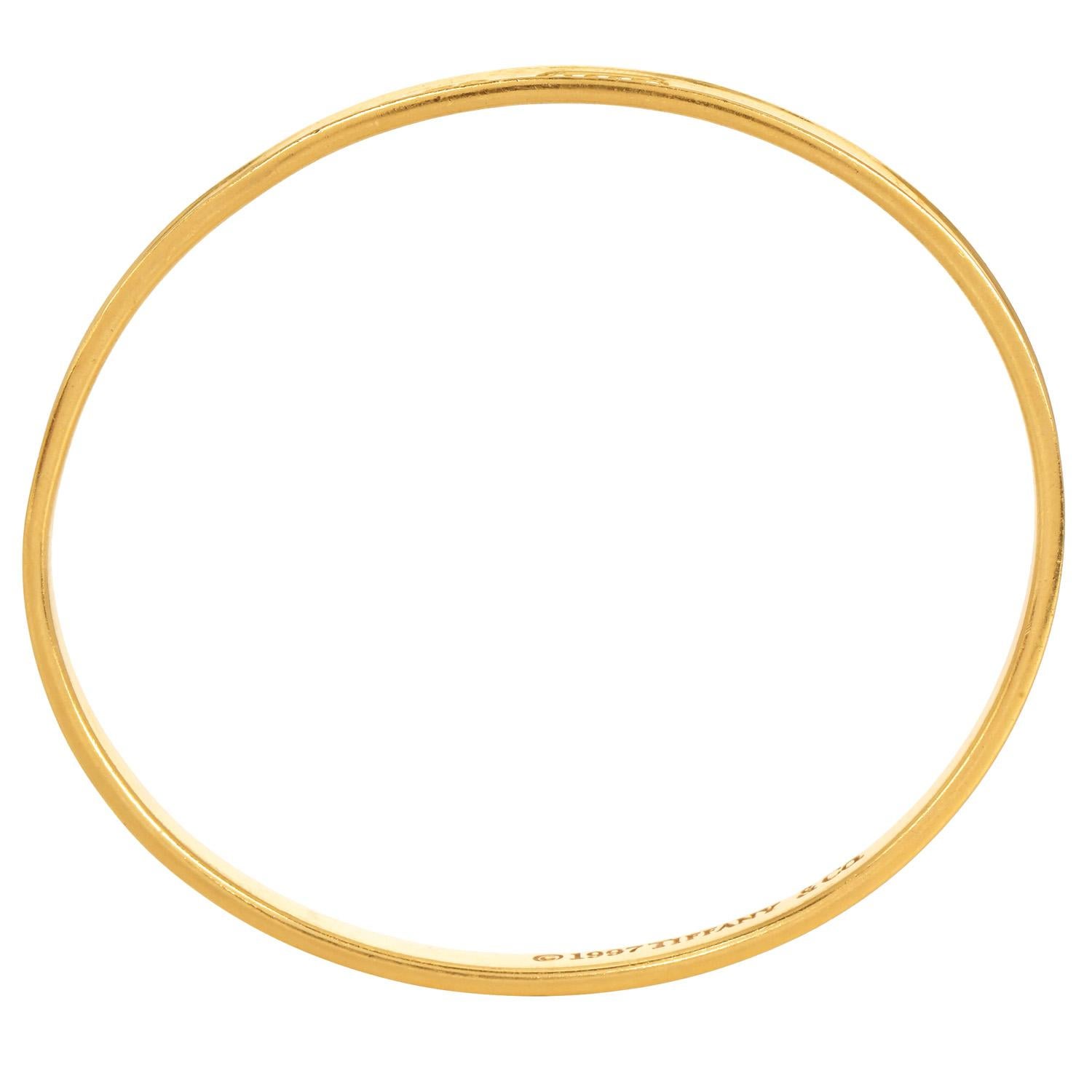 Tiffany & Co. 1837 Collection S S en or jaune 18 carats Bracelet classique en vente 1