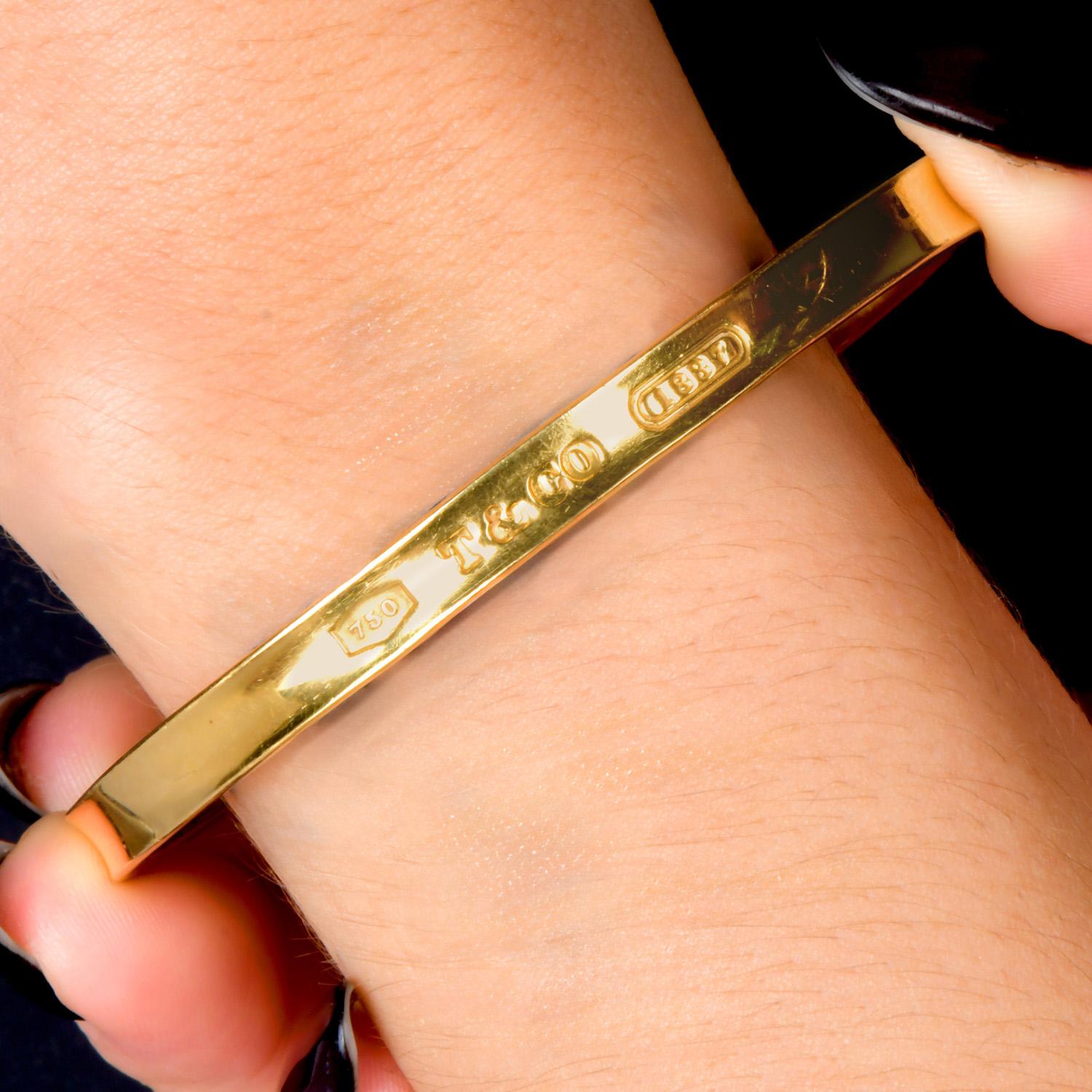 Tiffany & Co. 1837 Collection S S en or jaune 18 carats Bracelet classique en vente 5