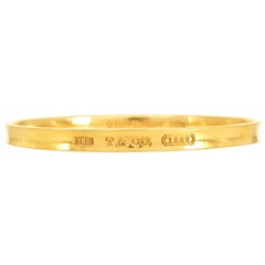 Tiffany 
Co. 1837 Collection 18K Yellow Gold Classic Bangle Bracelet