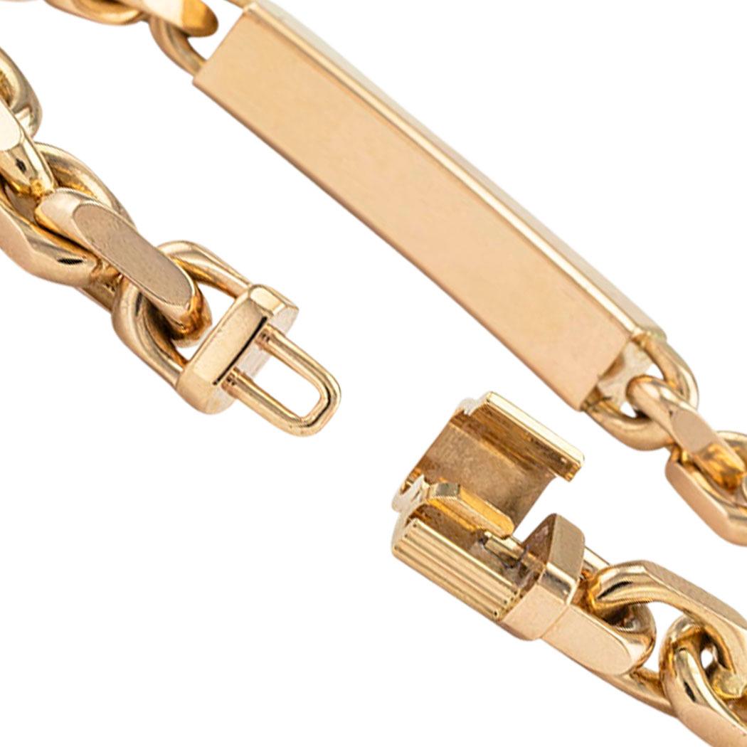 Tiffany & Co 1837 Collection Gentlemans ID Bracelet Rose Gold 9