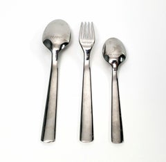 Tiffany & Co. 1837 Collection Stainless 3-Piece Fork and Spoon Set, No Monogram