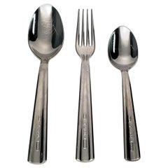 Tiffany & Co. 1837 Collection Stainless 3-Piece Fork and Spoon Set, No Monogram