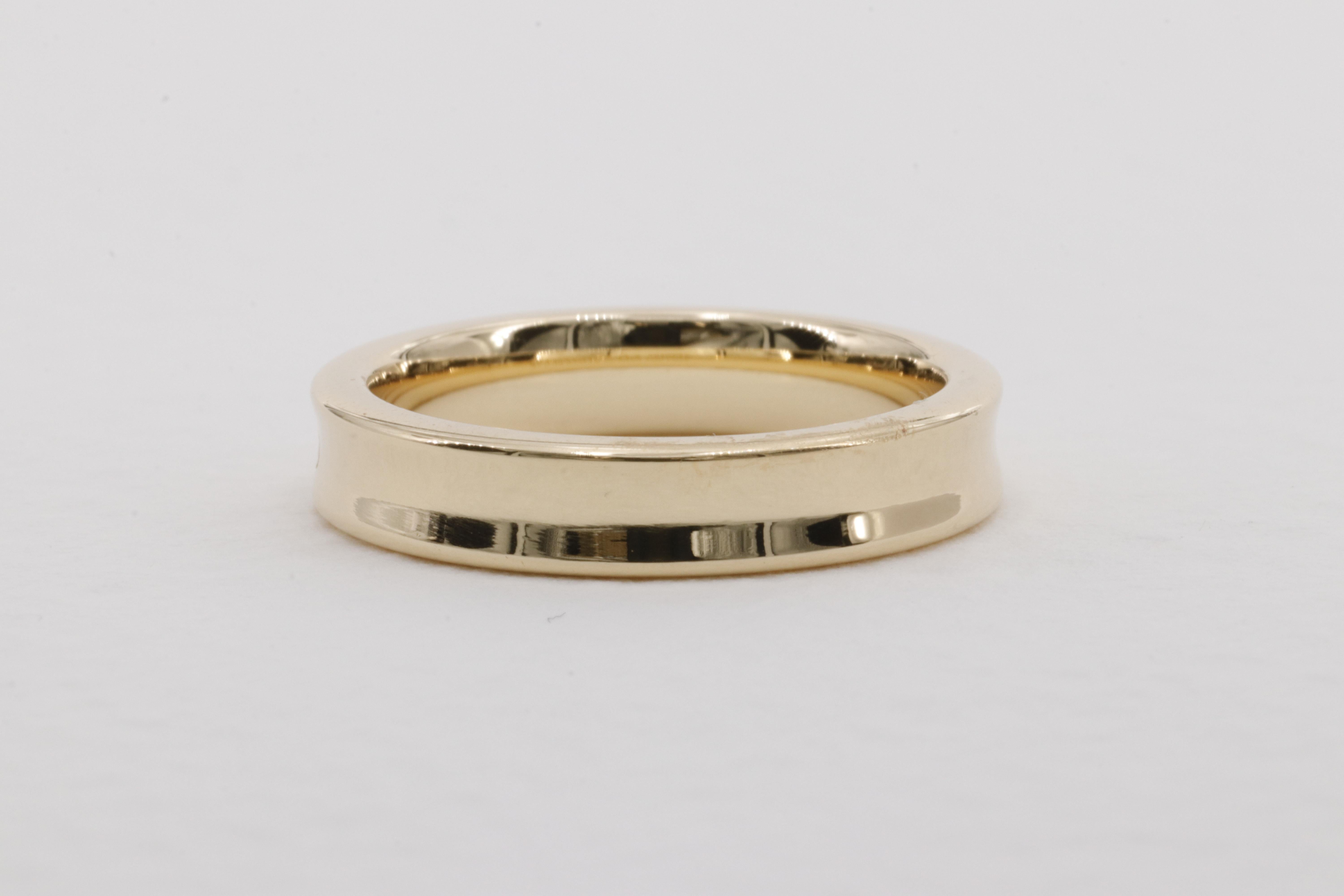 Tiffany & Co. 1837 Diamond Band Ring in 18 Karat Yellow Gold  In Excellent Condition For Sale In Tampa, FL