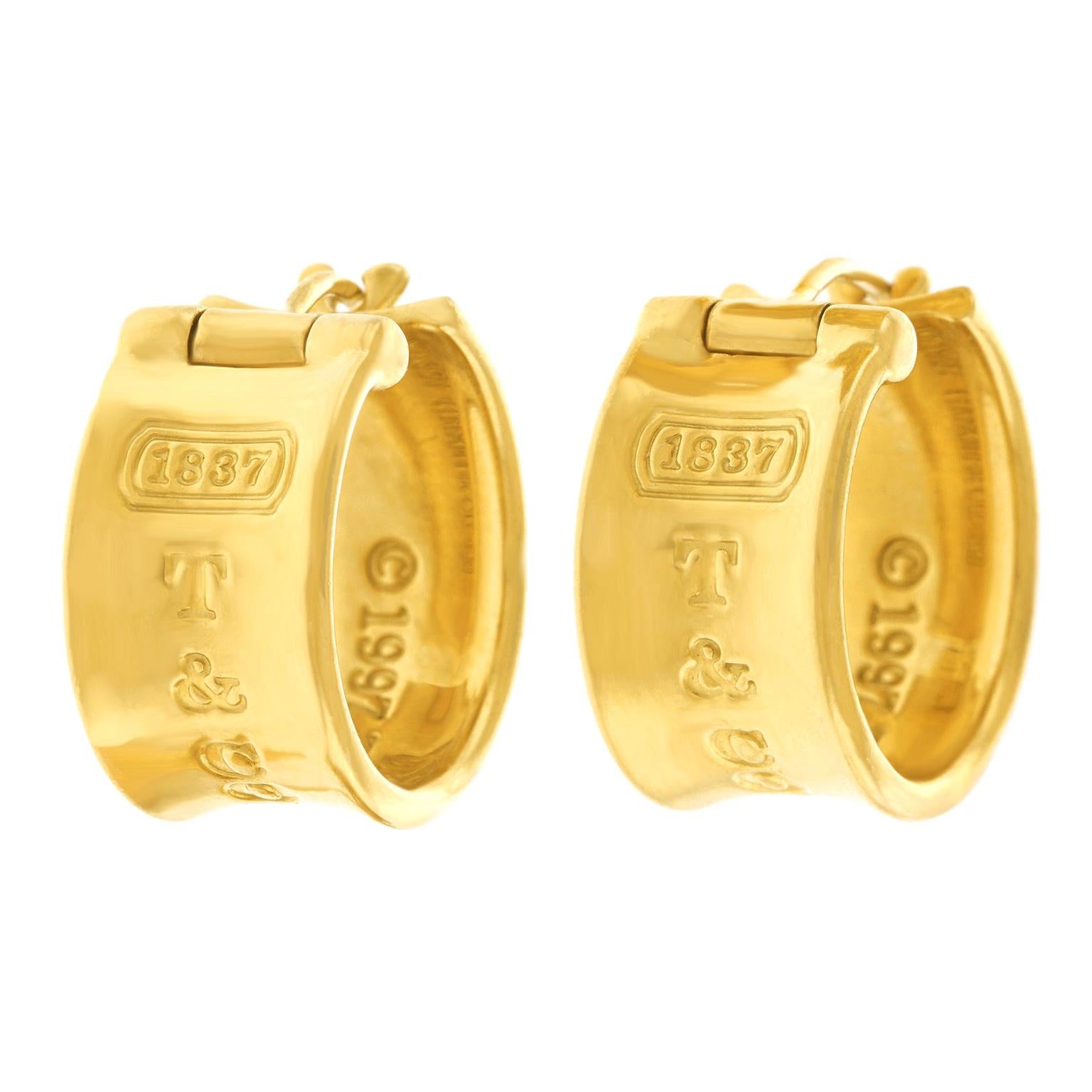 Tiffany & Co. "1837" Hoop Earrings