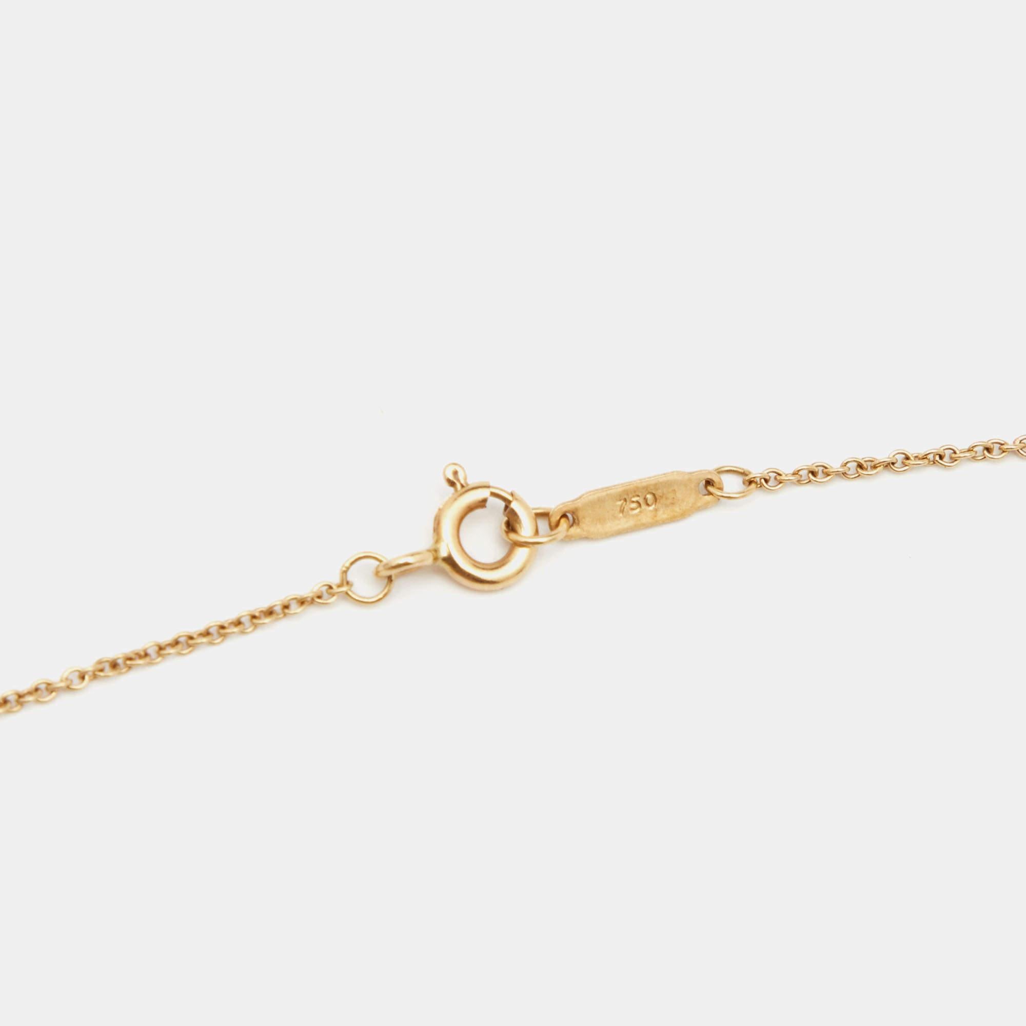 Tiffany & Co. 1837 Interlocking Circles 18k Yellow Gold Necklace 1