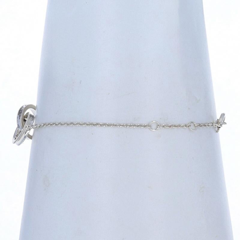 Tiffany & Co. 1837 Ineinandergreifendes Kreisarmband aus Sterlingsilber 925, verstellbar, Tiffany & Co. im Zustand „Hervorragend“ in Greensboro, NC
