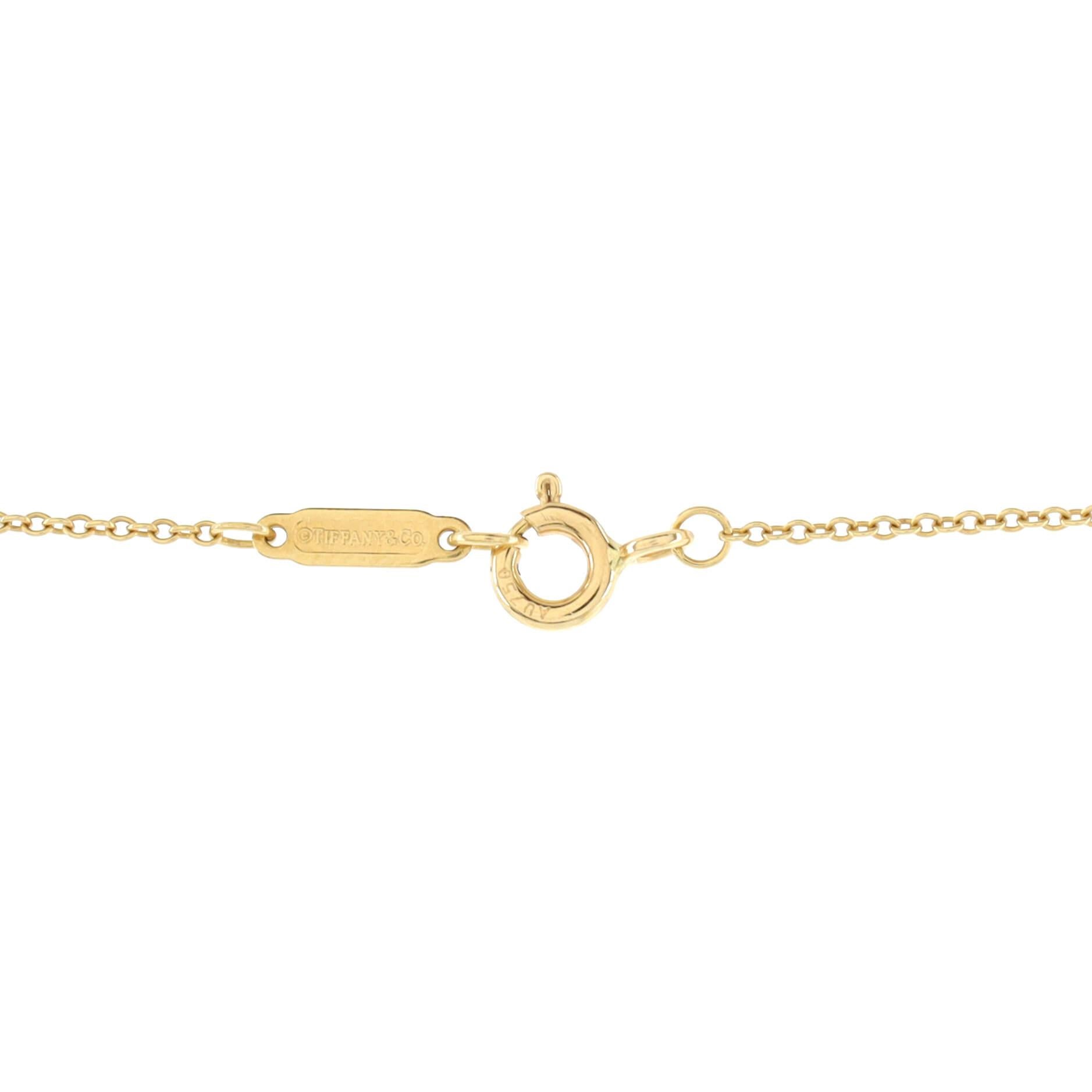 Women's Tiffany & Co. 1837 Interlocking Circles Pendant Necklace 18k Yellow Gold