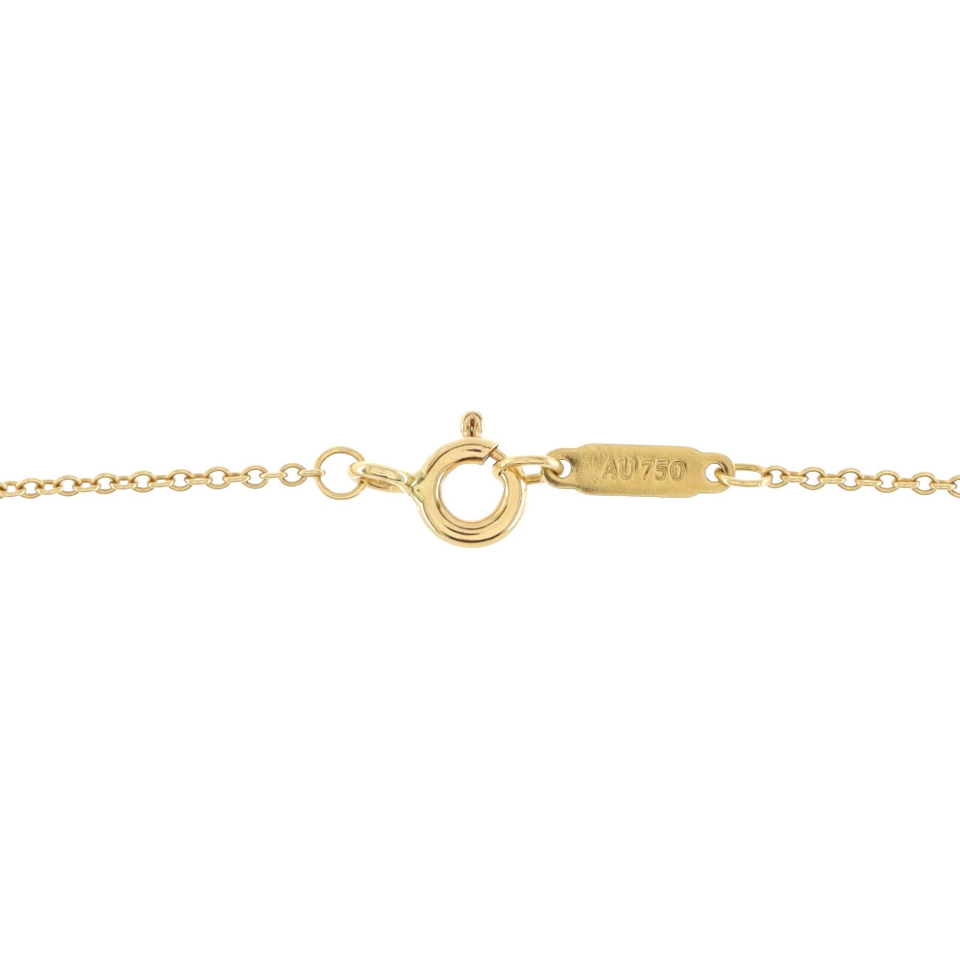 Tiffany & Co. 1837 Interlocking Circles Pendant Necklace 18k Yellow Gold 1